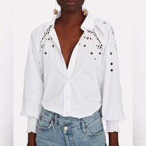 Veronica Beard Lilah Eyelet shirt